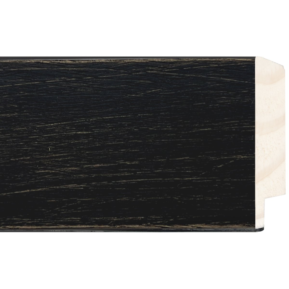 1 1/2" MLDG DELRAY RUSTIC BLACK