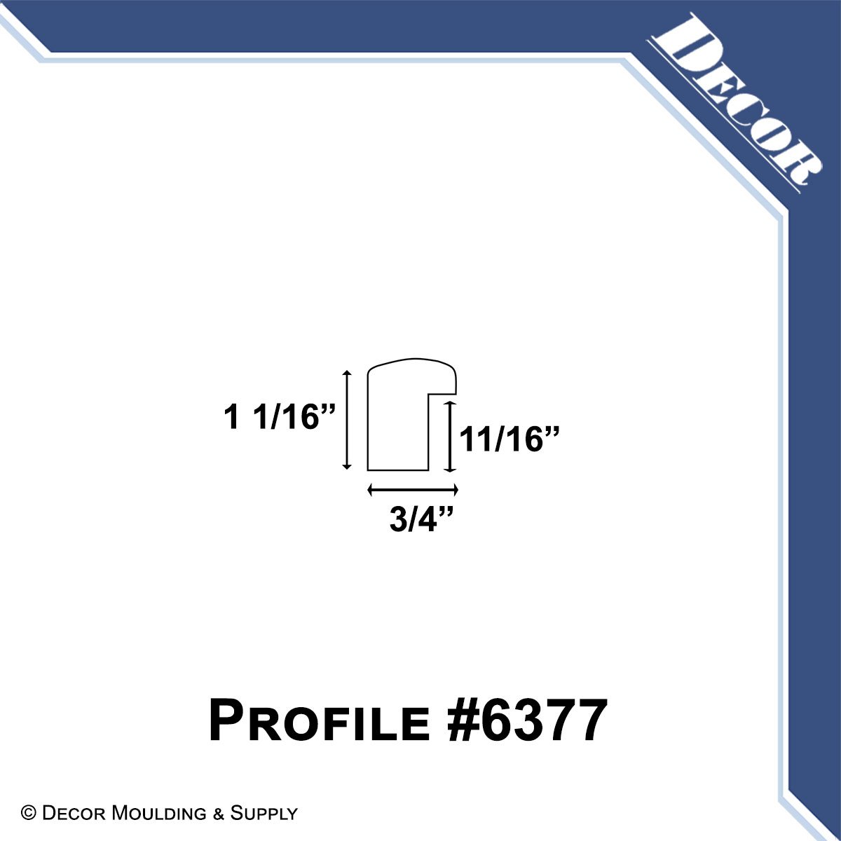 3/4" MLDG ANT. GOLD CAP - Image 8