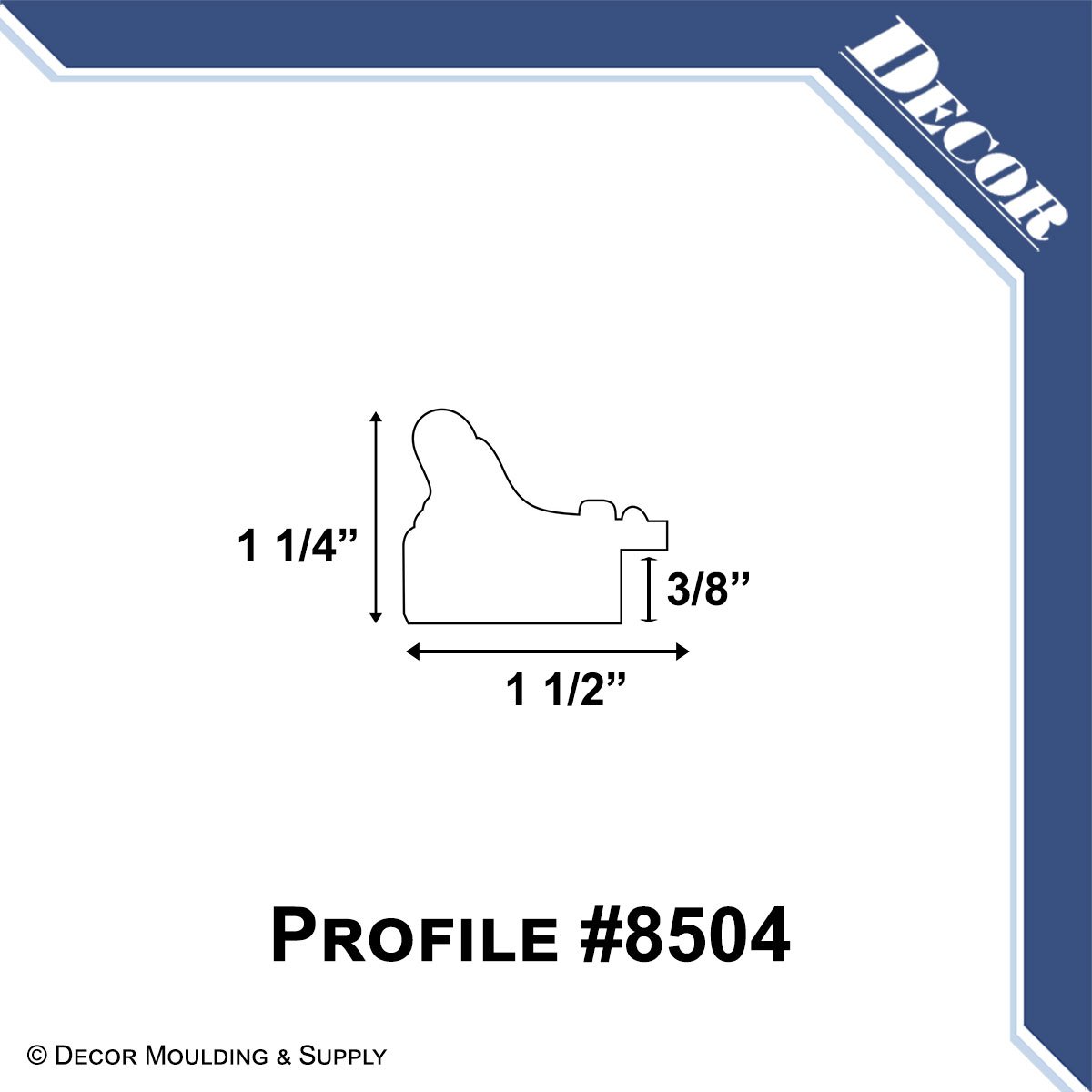 1 1/2" MLDG"STONEWASHED"SCOOP W/BDS - Image 8